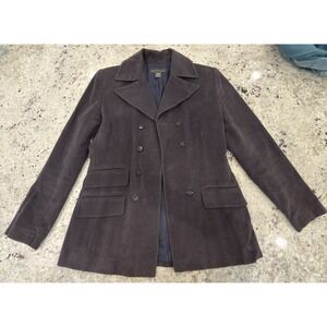 Banana Republic Gray Double-Breasted Blazer Size 6